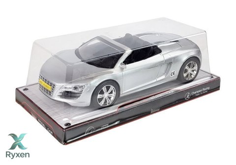 Autko z Napędem Frykcyjnym Kabriolet Srebrne 1:18 LEAN TOYS
