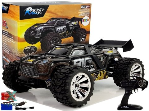 Auto Off-Road Zdalnie Sterowane Brązowo- Żółty 2.4G 1:18 35 km/h Kontrola Prędkości LEAN TOYS