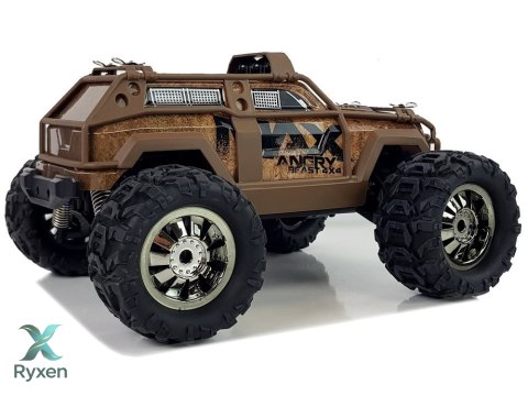 Auto Rajdowe Off-Road Zdalnie Sterowane Brązowa 2.4G 1:18 35 km/h Kontrola Prędkości LEAN TOYS