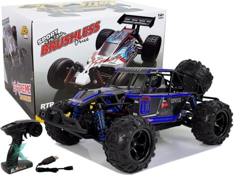 Auto Terenowe Buggy Zdalnie Sterowane 1:18 Niebieskie ENOZE 9303E 45 km/h LEAN TOYS