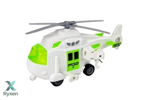 Auto Transporter na Baterie 1:16 z Helikopterem LEAN TOYS