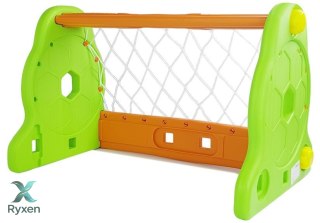 Bramka Piłkarska Dla Dzieci Zielono Pomarańczowa LEAN TOYS