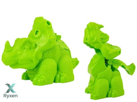 Ciastolina Dinozaury Jajka Foremka 12 Elementów 4 Kolory LEAN TOYS