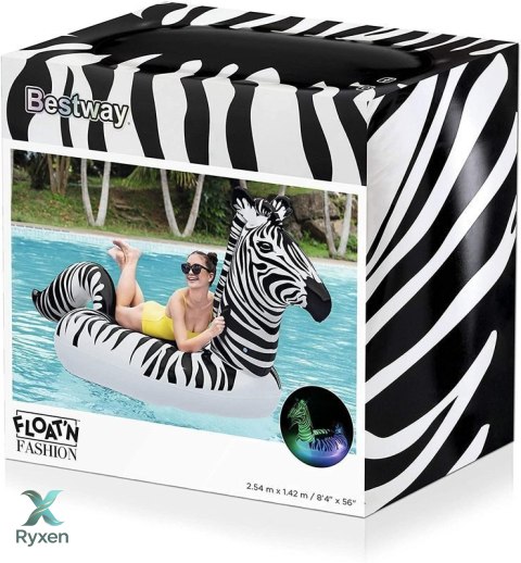 Dmuchany Materac Zebra LED 254 x 142 cm Bestway 41406 BESTWAY