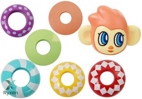 Edukacyjna Piramidka Małpka z Dźwiękami, Nauka Liczb LEAN TOYS
