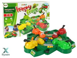 Gra Planszowa Zręcznościowa Głodne Żabki Kulki Dźwignia LEAN TOYS