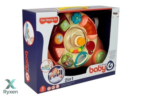 Interaktywny Panel Zabawka dla Niemowląt Muzyka Odgłosy Zwierząt Różowa LEAN TOYS