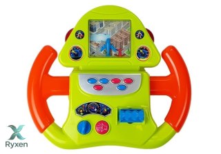 Interaktywny Symulator Lotów Kierownica Efekty Dźwiękowe Świetlne LEAN TOYS