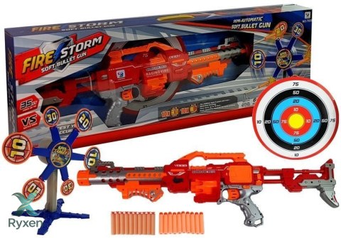 Karabin na Piankowe Strzałki z Tarczą Obrotowy Cel 66 cm LEAN TOYS