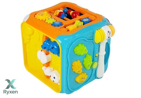 Kostka Edukacyjna Sorter Dla Niemowląt Dźwięk Światła LEAN TOYS