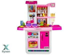 Kuchnia Woda Garnki Artykuły Spożywcze Na Baterie Dźwięk Różowa LEAN TOYS