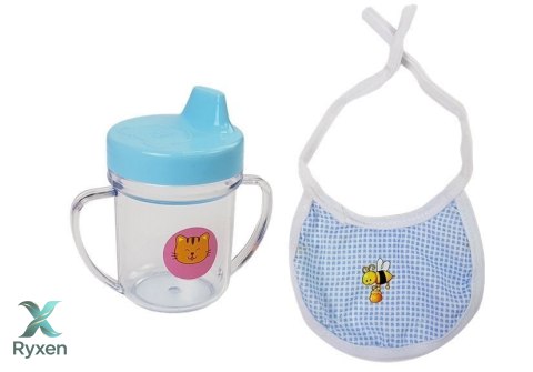 Lalka Bobas 45 cm Niebieskie Ubranie LEAN TOYS