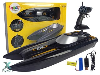 Łódź Motorówka Zdalnie Sterowana 1:47 Wyścigi 2,4G Zasięg 50 m LEAN TOYS