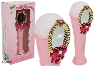 Magiczne Lustro Z Mikrofonem USB MP3 Światła Dźwięki Różowy LEAN TOYS
