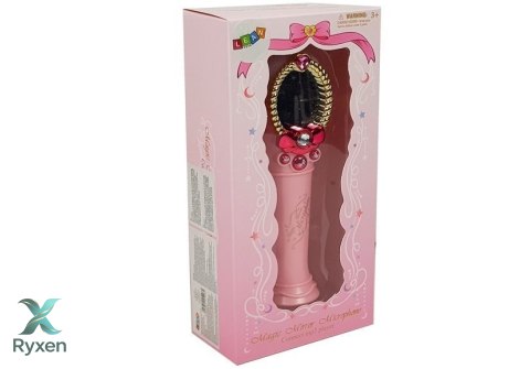 Magiczne Lustro Z Mikrofonem USB MP3 Światła Dźwięki Różowy LEAN TOYS