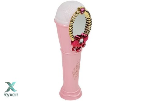 Magiczne Lustro Z Mikrofonem USB MP3 Światła Dźwięki Różowy LEAN TOYS