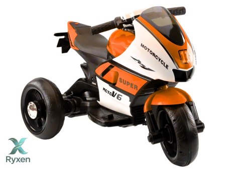 Motorek Trójkołowy Dla Dzieci HT-5188 Światła LED MP3 Pomarańczowy LEAN CARS