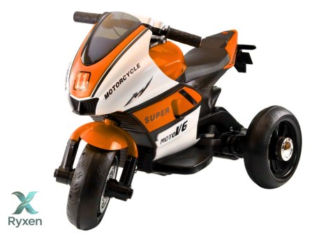 Motorek Trójkołowy Dla Dzieci HT-5188 Światła LED MP3 Pomarańczowy LEAN CARS