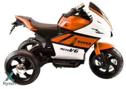 Motorek Trójkołowy Dla Dzieci HT-5188 Światła LED MP3 Pomarańczowy LEAN CARS