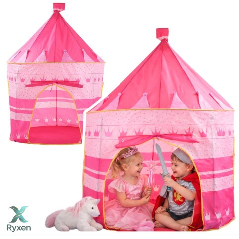 Namiot Domek Pałac Księżniczki Dla Małej Księżniczki Różowy 135 x 105 cm LEAN TOYS