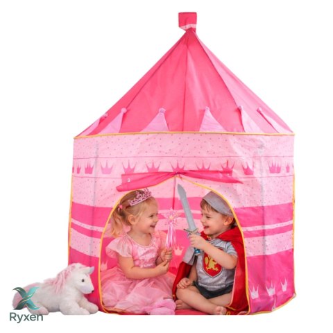 Namiot Domek Pałac Księżniczki Dla Małej Księżniczki Różowy 135 x 105 cm LEAN TOYS