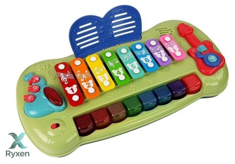 Pianinko Cymbałki Dla Niemowląt Podświetlane Klawisze Muzyka LEAN TOYS