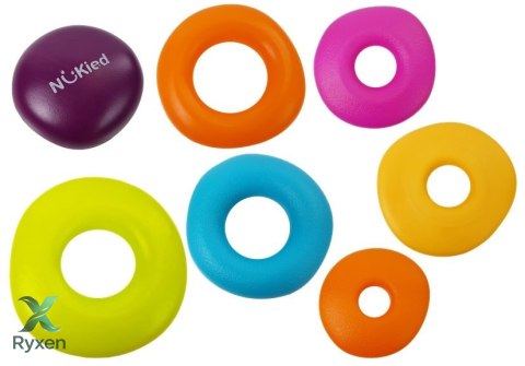 Piramidka Kolorowe Obręcze dla Niemowlaka LEAN TOYS