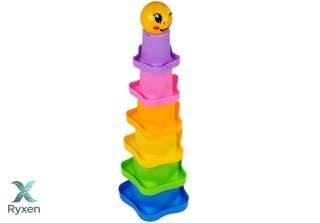 Piramidka Kubeczki dla Niemowlaka Gwiazdki LEAN TOYS