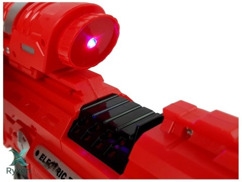 Pistolet Luminescencyjny Świeci w Ciemności Piankowe Naboje Dźwięk Zasięg 45 m LEAN TOYS