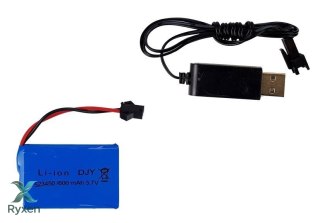 Pistolet Wyrzutnia Autko 2 w 1 Zdalnie Sterowany Piankowe Krążki Biały 2,4 G LEAN TOYS