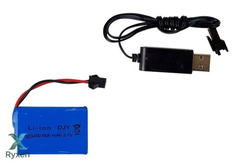 Pistolet Wyrzutnia Autko 2 w 1 Zdalnie Sterowany Piankowe Krążki Biały 2,4 G LEAN TOYS