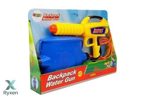 Pistolet na Wodę ze Zbiornikiem 1080 ml Żółto- Niebieski LEAN TOYS