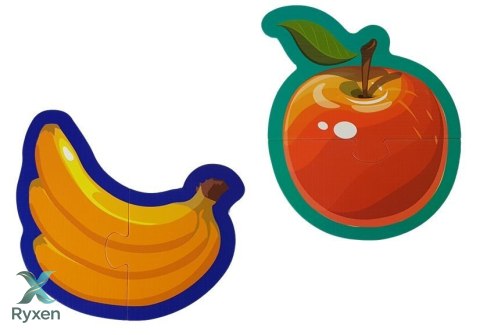 Puzzle Edukacyjne Dla Niemowląt Owoce 5 Części 40 Elementów LEAN TOYS