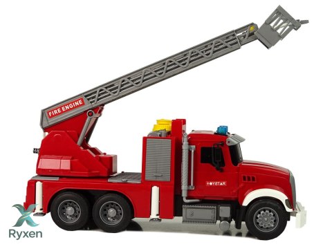 Samochód Ciężarówka Straż Pożarna Czerwona Woda Dźwięki Światła LEAN TOYS