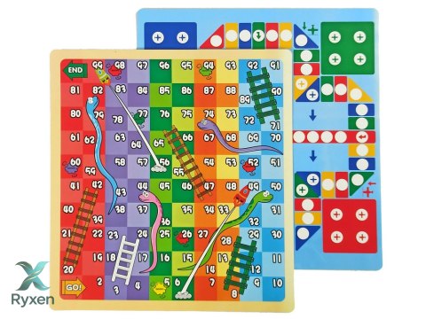 Tablica 3w1 Magnetyczno -Kredowa, Stolik Do Gier Niebieska LEAN TOYS