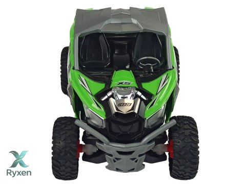 Terenowe Auto Cross Country Zdalnie Sterowane Pilot 27 MHz Zielone LEAN TOYS