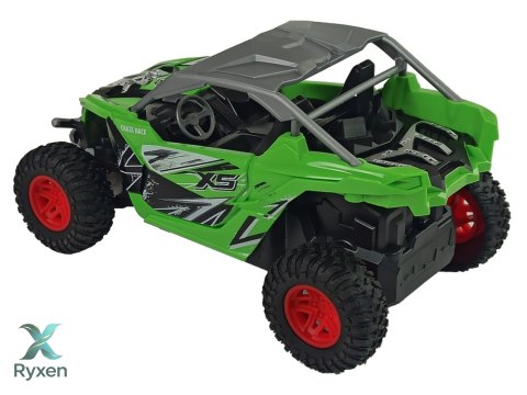 Terenowe Auto Cross Country Zdalnie Sterowane Pilot 27 MHz Zielone LEAN TOYS