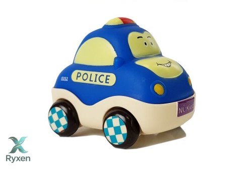 Zestaw Autek Policja Ambulans dla Niemowlaka z Napędem 4el LEAN TOYS