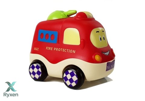 Zestaw Autek Policja Ambulans dla Niemowlaka z Napędem 4el LEAN TOYS