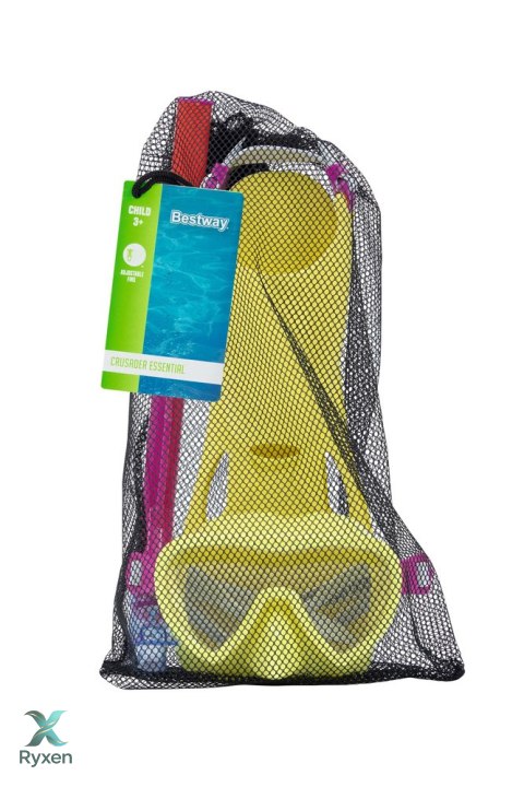 Zestaw Do Nurkowania Żółty Maska, Płetwy, Rurka Bestway 25039 BESTWAY