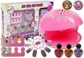 Zestaw Do Robienia Paznokci Suszarka Brokat LEAN TOYS