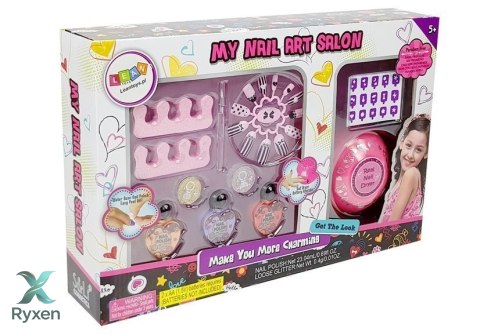Zestaw Do Robienia Paznokci Suszarka Brokat LEAN TOYS