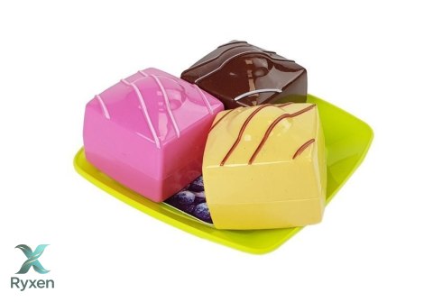 Zestaw Jedzenia Deser Ciasto z Tacką LEAN TOYS