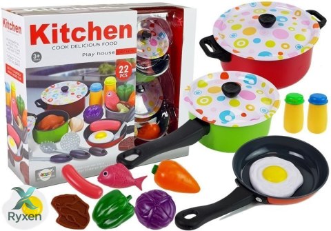 Zestaw Kuchenny Naczynia Kucharz 22 elementów LEAN TOYS