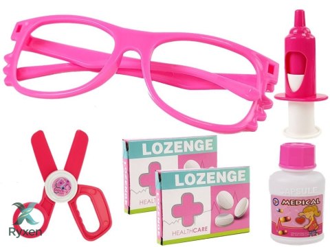 Zestaw Lekarski Mały Dentysta Akcesoria W Walizce Różowy LEAN TOYS