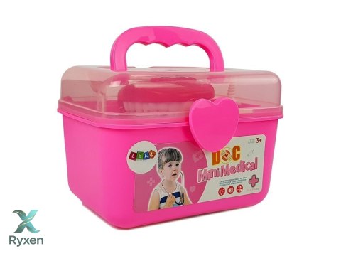 Zestaw Lekarski Mały Dentysta Akcesoria W Walizce Różowy LEAN TOYS