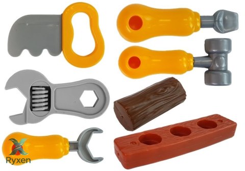Zestaw Narzędzi W Plecaku Pomarańczowo Szary LEAN TOYS