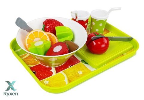 Zestaw Warzyw i Owoców z Blenderem na Baterie i Tacką LEAN TOYS