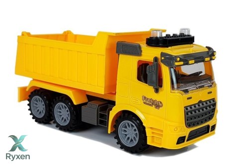 Zestaw Wywrotka 1:14 Znaki Drogowe Światła Fotoradar Żółta LEAN TOYS