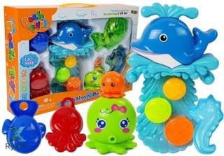 Zestaw do Kąpieli Delfinek Zwierzęta Morskie Plastikowe Wodospad LEAN TOYS